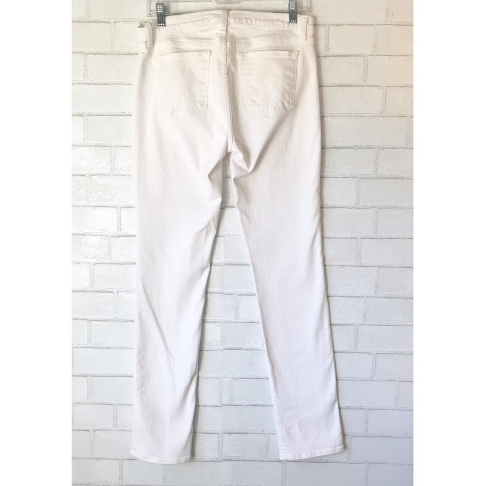 J BRAND Women's Mid-Rise Rail Jeans White - Picture 2 of 7